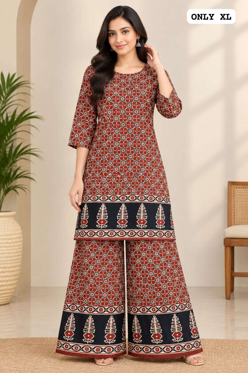 NAVRATRI SPECIAL CORD SET COTTON AJARAKH PRINT 2 PIECE ONLINE SHOP